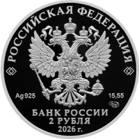 Аверс монеты «Очковая гага»